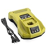 Yabelle Dual Chemistry Battery Charger P117 P118 for Ryobi 12V 18V One+ Plus NiCd NiMh Lithium Battery P100 P101 P102 P103 P105 P107 P108 P200 1400670