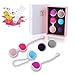Kegel Balls for Tightening – 6 Kegel Exercise Weights Exercise kit for Beginners to Advanced for improving Bladder Control and Tightening Pelvic Floor Muscles, Silicone Kegel Balls for Women
