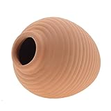 Saim Ceramic Jar Aquarium Decorations Fish Tank Cave Breeding Cones Cave Fish Tank Ornaments for Betta Fish Amano Shrimp Cichlid Bonsai to Play, Hide and Rest, Yellow