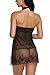 Avidlove Women Sexy Halter Lace Strap Chemise Babydoll Dress Lingerie Set