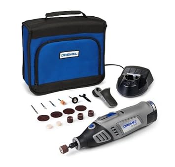 Dremel Akku Multitool 8100-1/15 (15 Zubehöre, 1 Vorsatzgerät, Ladegerät, Softbag, 7,2 Volt)