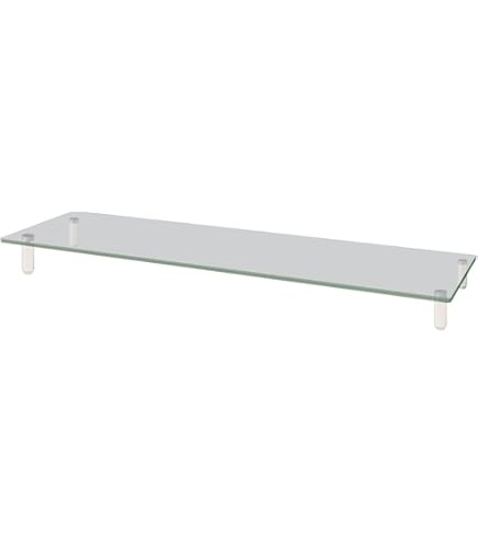 VidaXL White Monitor Stand - Modern Minimalist Design, Adjustable