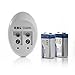 EBL 600mAh 9 Volt Li-ion Rechargeable 9V Batteries Lithium-ion, 2 Pack
