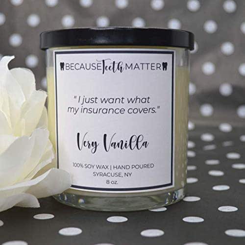Dental Candle Very Vanilla Handmade Dental Candle Very Vanilla Handmade