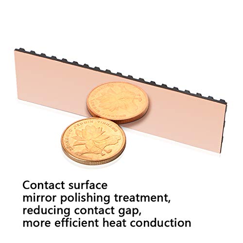 thumbnail image 2 of Copper Graphene Coated Heatsink For M.2 NVMe 2280 SSD – Thermal Pad Included, Multiple Thicknesses 2 of 5