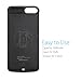 iPhone 7 Plus Battery Case, Techkey Charging Case 5000mAh Battery Pack Power Bank Charger Case Backup Battery Cover with Kickstand for iPhone7 Plus / iPhone 6S Plus / iPhone 6 Plus( Black )