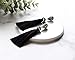 Black Tassel Fringe Earrings for Women Girls Tassel Dangle Drop Statement Vintage Black Thread Silk Tassel Earrings Fashion Jewelry Gifts