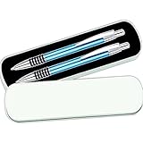 Regent Metal Pen and Pencil Set (Light Blue)