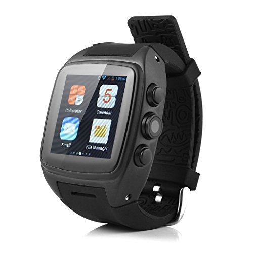 iMacwear SPARTA M7 Smart Watch Phone - IP67 Waterproof Rating, 1.54 Inch Touch Screen, Android 4.4 OS, Dual Core CPU, 3G