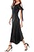 Beyove Women's Cold Shoulder Stylish Tie Sleeve Party Evening Maxi Dress