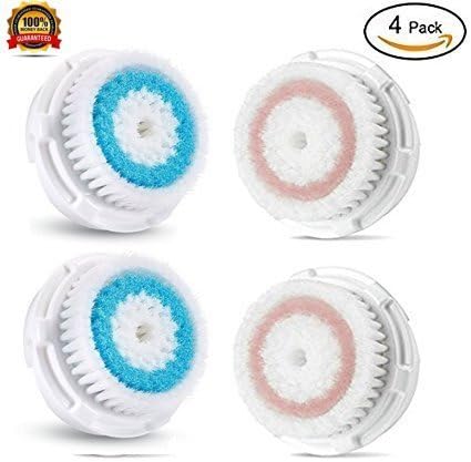 Stouch Facial Cleansing Brush Replacement Heads for Deep Clean Acne &amp; Blackhead Removal and Reduce Pore to Radiance Face Skin Hurry Up Before MIA Count 4