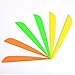 4 inches Arrows Vanes Plastic Archery Feather Fletching Vanes DIY Own Archery Arrows 34 Pack Yellow 34 Pack Orange 34 Pack Green