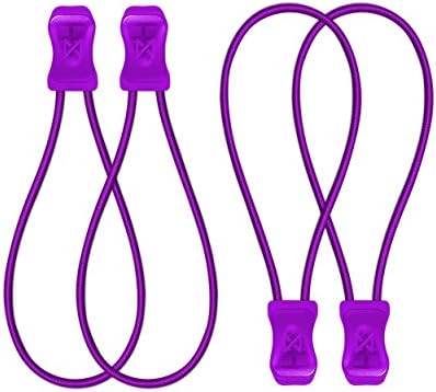 SnapLaces - Performance No-Tie Shoe Laces,Purple,one size