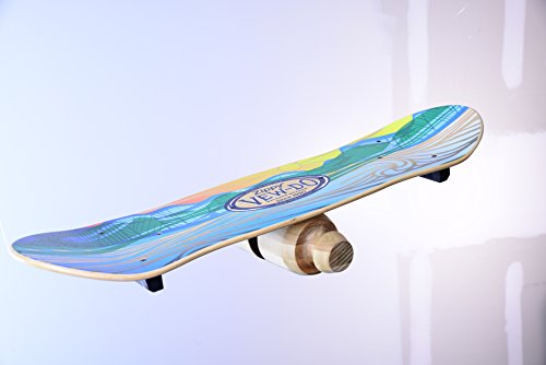 WODFitters Vew-Do Zippy Balance Board with Patented Track and Rock Design - Provides Toe/Heel and Rotational Balance for Snowboarding, Wakeboarding, S