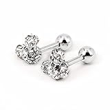 Bonnie Cute Mouse Crystal Rhinestone Girl's Screwback Stud Earrings