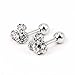 Bonnie Cute Mouse Crystal Rhinestone Girl's Screwback Stud Earrings
