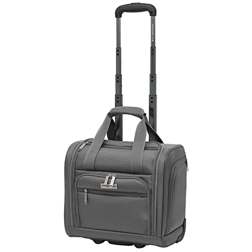 Travelers Club Riddock Luggage and Travel Accessories, Charcoal, 14-Piece Set