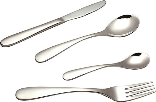 JJLng Dinnerware Sets, Royal Cutlery Solid Stainless Steel Flatware Sets Use Dishwasher Safe for Home Kitchen Service for 4 pcs