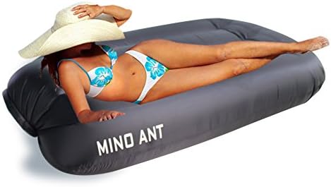 Inflatable Lounger Air Sofa Hammock-Portable, Waterproof&amp; Anti-Air Leaking Design-Ideal Couch for backyard Lakeside Beach Traveling Camping - MINO ANT