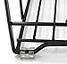 IZLIF Kitchen Houseware Organizer 4 Slot Pantry Rack Cabinet Pantry Organizer Holder (Black)