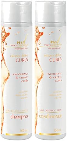 MARC DANIELS Shampoo and Conditioner Set for Curly Hair. Enhance, Define and Create Curls and Waves. Natural Anti Frizz, Moisturizing. Color Safe.
