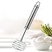 Tera Stainless Steel Manual Egg Whisk Hand Egg Mixer Eggbeater Blender Stirring Beater Cream Frother Flour Stirrer for Family Restaurant Kitchen