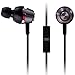 Panasonic drops360° LUXE Premium In-Ear Stereo Headphones with Mic + Controller RP-HJX21M-K (Black and Silver) Powerful Bass, with Travel Case