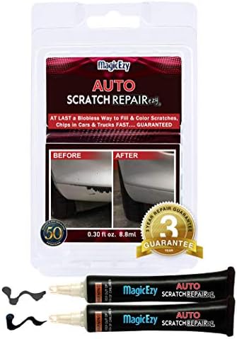 MagicEzy Auto Scratch Repairezy (Black Kit): Car Touch Up Paint Filler (Gloss and Matte) – Precise Color Match – All Makes and Models