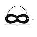 LOVINSHOW 2pcs Black Superhero Felt Eye Masks Halloween Dress Up Masks Cosplay Half Masks with Elastic Rope (4)