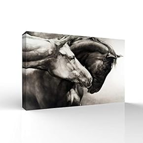 Wall26-Canvas Wall Art- Galloping Horse-Giclee Painting Wall Art...