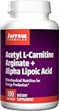 Jarrow Formulas Acetyl L-Carnitine Arginate  and Alpha Lipoic Acid, Supports Energy, Brain, Memory, Cardiovascular Health, 100 Caps