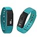 Juboury Bluetooth Activity Fitness Tracker I5 Smart Bracelet Wearable Smart Wristbands with Pedometer Sleep Tracker for IOS Android Phones (Blue)