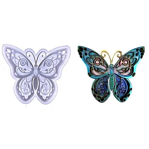 3D Butterfly Silicone Mold Animal Resin Mold Large Animal Statue Making Epoxy Mould DIY Craft Casting Mold for Gift Home Office Wall Hanging Decor