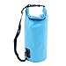 Exlight 10L Dry Bag, Waterproof, Floating Dry Gear Bags for Boating, Fishing, Rafting, Swimming, Camping and Snowboarding, Color Blue, with a Universal Waterproof Phone Case Bag