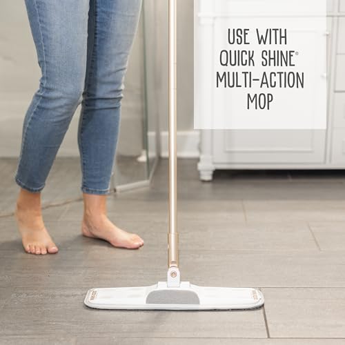 QUICK SHINE MULTI SURFACE FLOOR FINISH 64OZ | CLEANER & POLISH TO USE ON HARDWOOD, LAMINATE, LUXURY VINYL PLANK LVT, TILE & STONE | SAFER CHOICE W/CLEAN SHINE TECHNOLOGY | SHINE-PROTECT-REFRESH
