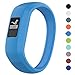 Meifox Garmin vivofit JR Bands for Kids, Solf Silicone Replacement Band with Garmin Vivofit JR/Vivofit JR 2 / Vivofit 3 (Sky Blue, Small)