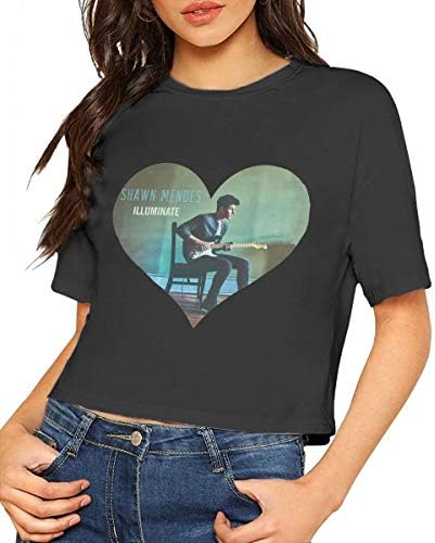 Shawn Mendes Girls Cotton Short Sleeve Crop Top T-Shirt for Woman/Girl