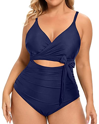 Daci Plus Size One Piece Swimsuit for Women Cutout