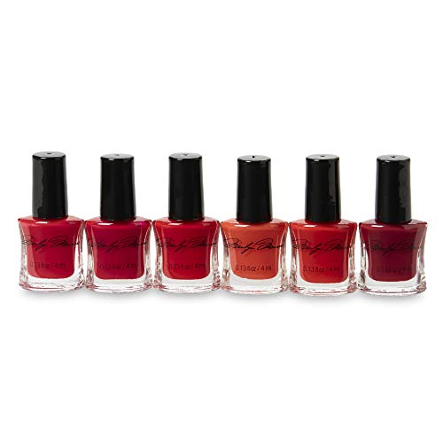 Marilyn Monroe Classic Red 12-Piece Nail Elegance Nail Polish Set (Each Bottle: 0.13 fl oz) with 6 Manicure Tools in a Gift Box by Tri-Coastal Design