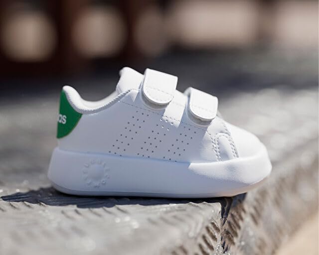 Mixte bébé Advantage Shoes Kids, Cloud White/Cloud White/Green, 22 EU — photo 2 sur 8