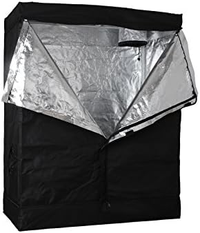 48"x24"x72" Indoor Grow Tent Room 100% Reflective Mylar Hydroponic Non Toxic Hut 600D 4'x2'x6' HX-004872-P1