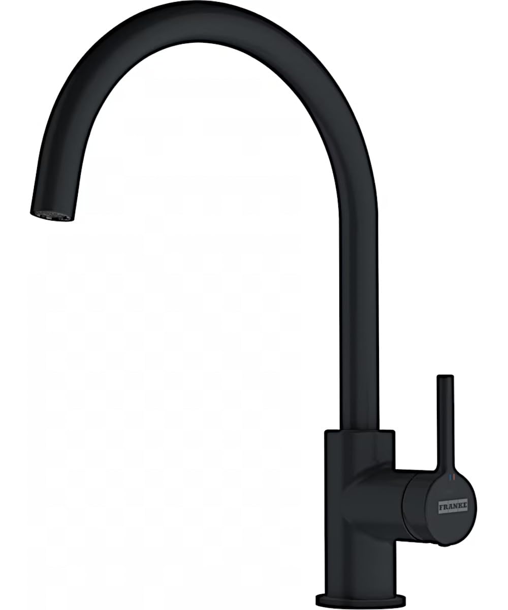 Tap for Kitchen Sinks with Fixed spout from Franke Lina XL - Black matt - 115.0626.019