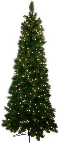 Special Happy Corp LTD Royal Cashmere Artificial Prelit Christmas Tree 7-1/2 Feet Tall with 500 Clear