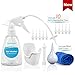 Ear Wax Removal Kit - Ear Wax Remover Irrigation - Ear Wax Removal System - Earwax Remover Tool, Including Ear Basin, Bottle Container, Reusable Ear Cleaning Pipe, Bulb Syringe, Disposable Tips