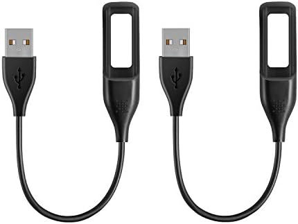 2Pcs Fitbit Flex Charger, VANFIT Replacement USB Charger Cable for Fitbit Flex Band Wireless Activity Bracelet ( 20cm, 2 Pack, Black)