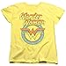 PopFunk Classic Wonder Woman Mother's Day Officially Licensed Womens Premium Cotton Short Sleeve Graphic T-Shirt & Stickers (Medium) Banana