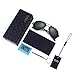 FEIDU Mens Polarized Aviator Sunglasses Metal Frame Unisex Sun Glasses FD9001 (Black/Gun, 2.08)