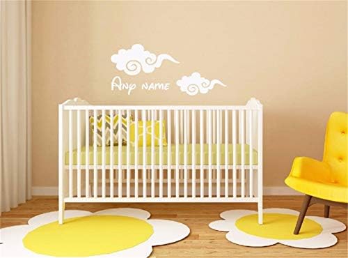 Vinyl Wall Decal Wall Stickers Art Decor Custom Made Personalize Name Clouds Any Name Kids Nursery Decor