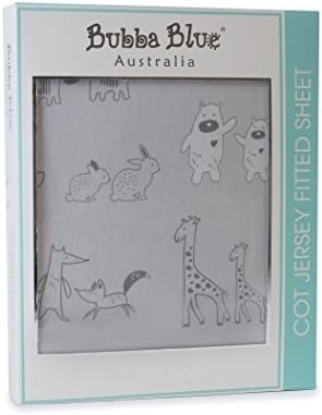 bubba blue fitted cot sheet