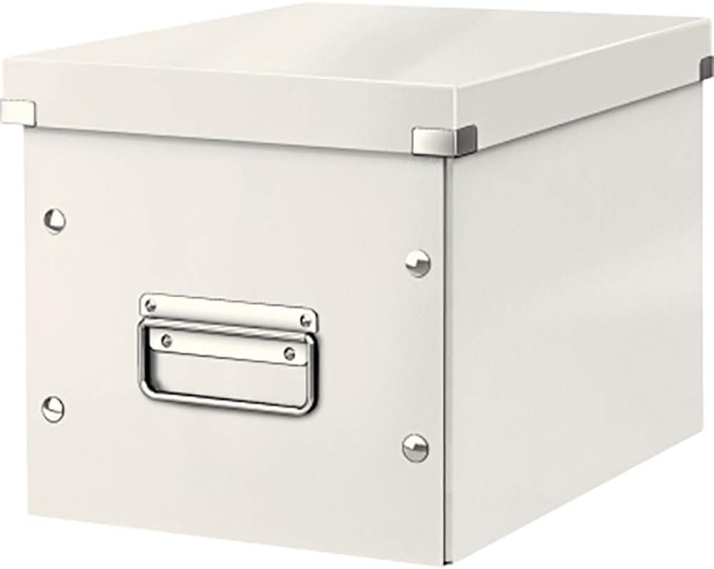 Leitz Medium Storage Cube, White, Click and Store Range, 61090001